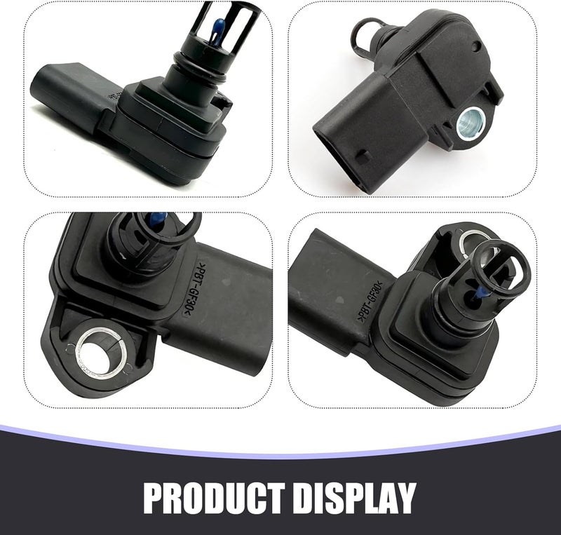 Merdege MERCGQ2415BL-1PC Black Automotive Intake Pressure and Temperature Sensor, Replacement for OE: 12681993 082800-0630 - Image 5